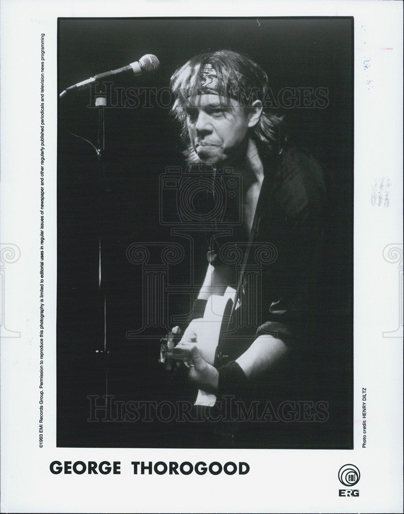 1994 Press Photo Pictured is EMI Records musician George Thorogood. - Historic Images