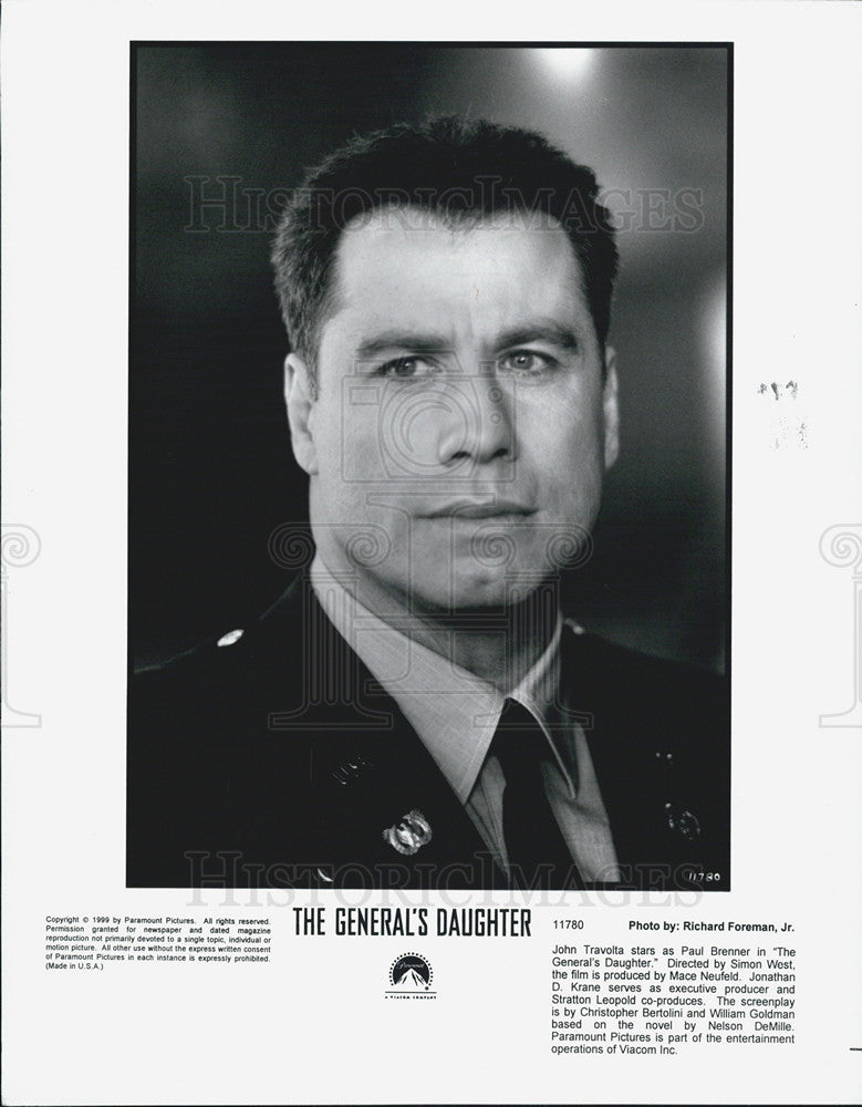 1999 Press Photo John Travolta stars as Paul Brenner in &quot;The General&#39;s Daughter&quot; - Historic Images