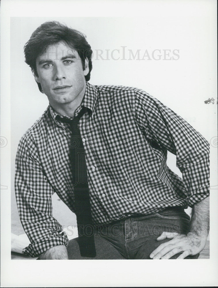 1988 Press Photo Pictured is actor John Travolta. - Historic Images