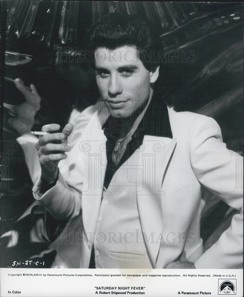 1989 Press Photo Saturday Night fever John Travolta - Historic Images