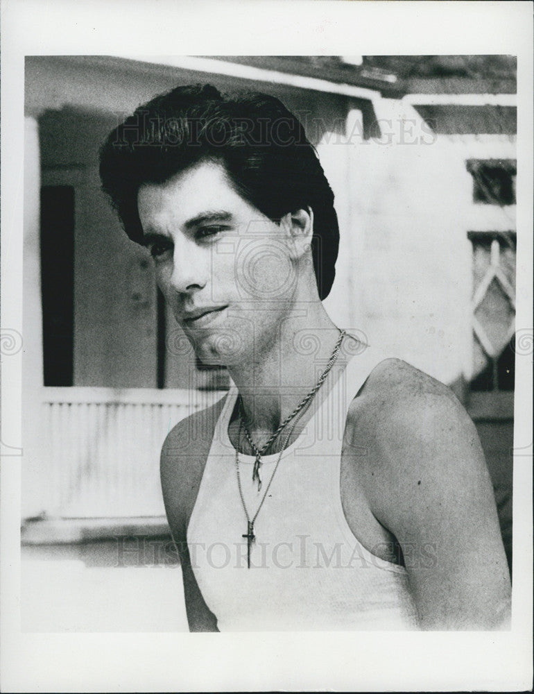 1980 Press Photo John Travolta Actor - Historic Images