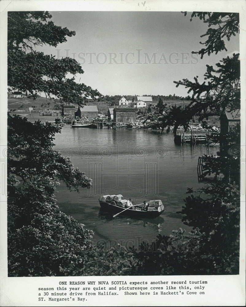 1972 Press Photo Hackett&#39;s Cove on St. Margaret&#39;s Bay, Nova Scotia - Historic Images