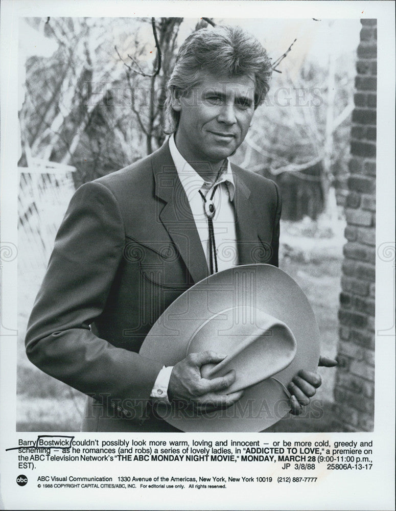 1988 Press Photo Barry Bostwick in &quot;Addicted to Love&quot; - Historic Images