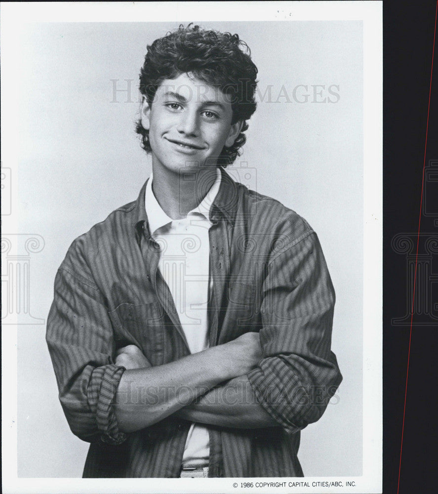 1986 Press Photo Kirk Cameron Actor Growing Pains Comedy Television Series - Historic Images