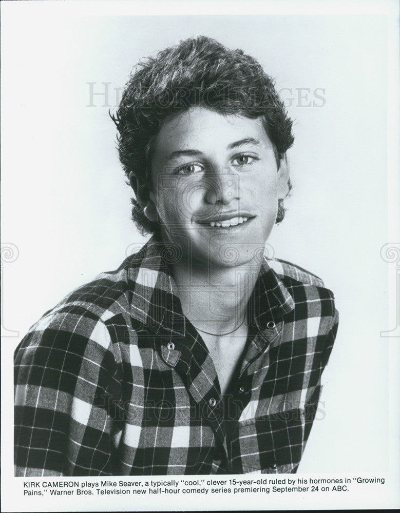 1986 Press Photo Kirk Cameron Actor Comedy Television Series Growing Pains - Historic Images