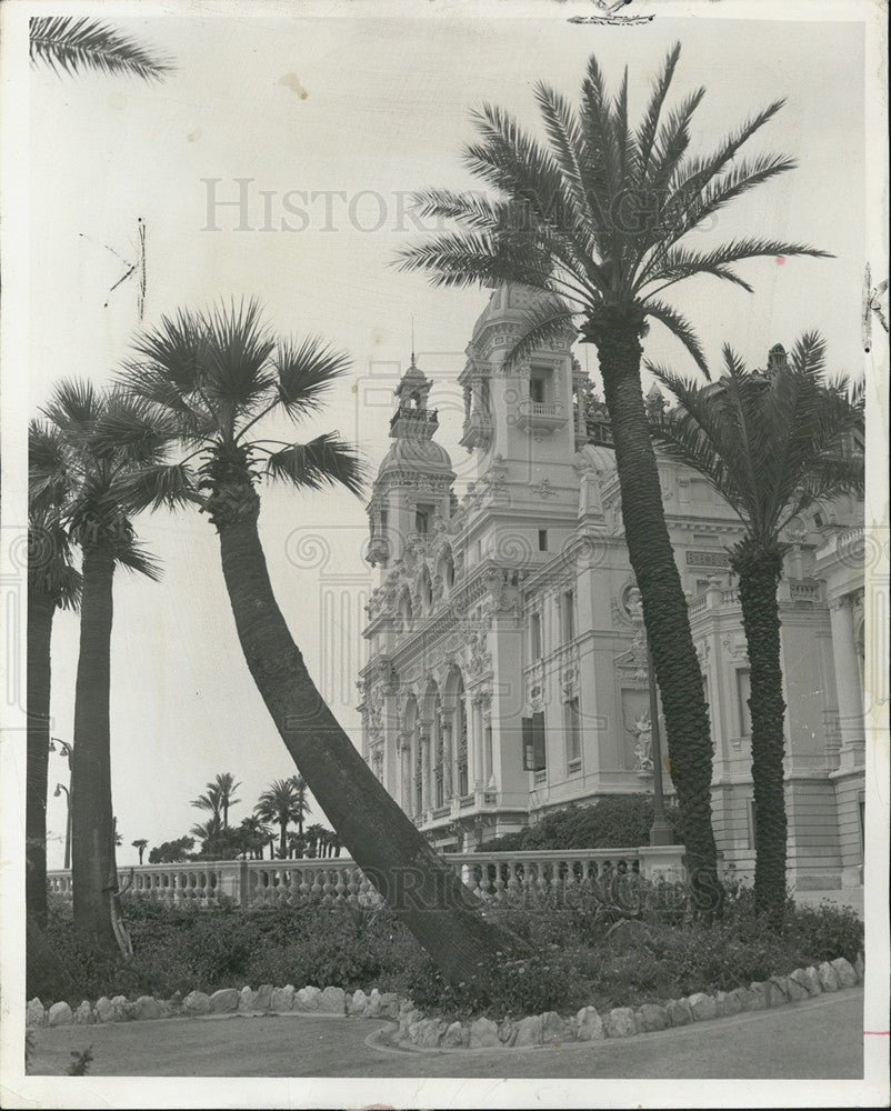 1956 Press Photo Royal Palace Princess Grace Kelly Monte Carlo Monaco - Historic Images