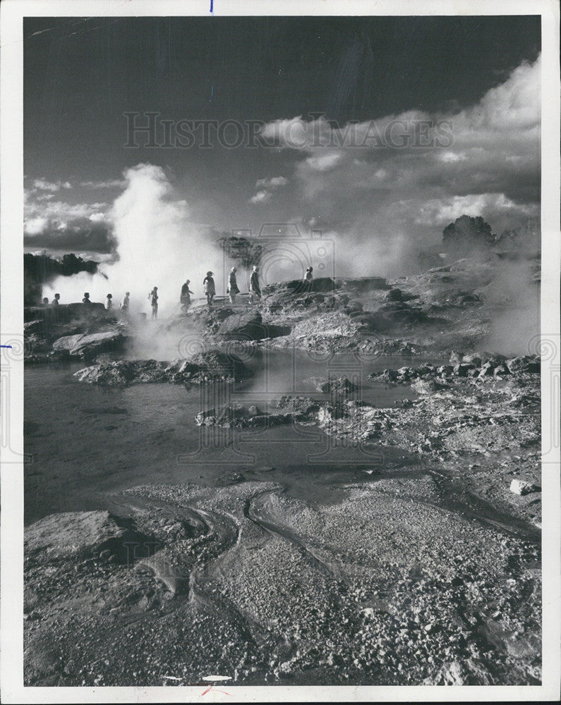 1979 Press Photo Geyser of Rotorua on New Zealand&#39;s  North Island. - Historic Images