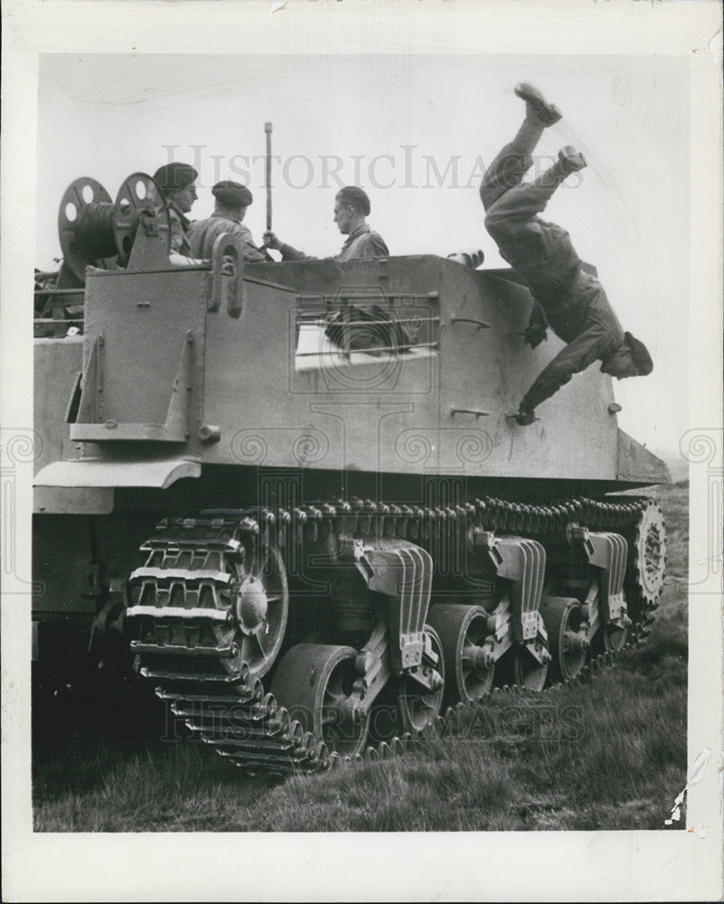 1950 Press Photo British Territorial Army training at Norfolk, England - Historic Images