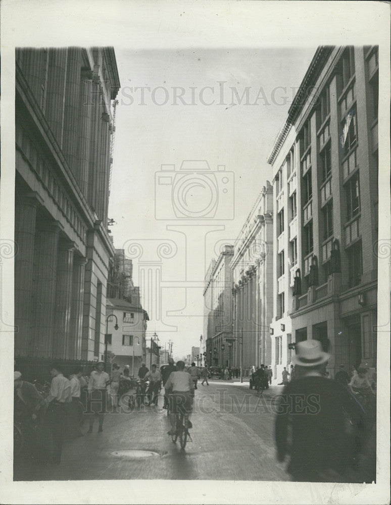 1941 Press Photo Tokyo&#39;s financial district - Historic Images