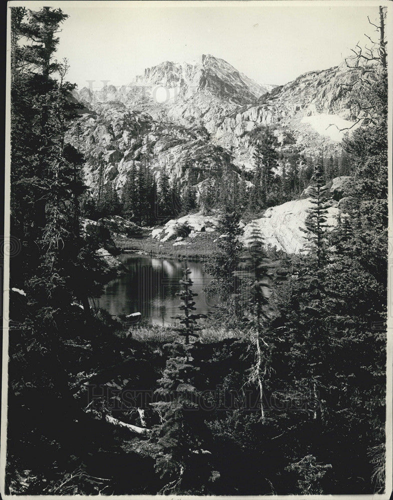 Press Photo View Colorado Rocky Mountains Surrounding Scenery - Historic Images