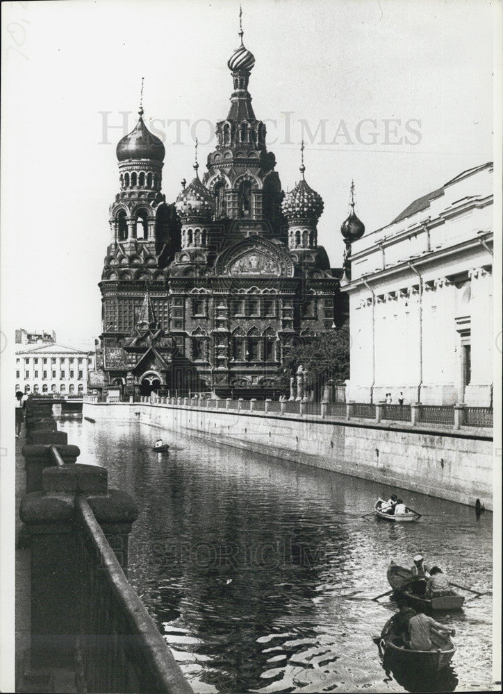 1983 Press Photo Leningrad&#39;s Griboyedov Canal, Church of Savior of Split Blood - Historic Images