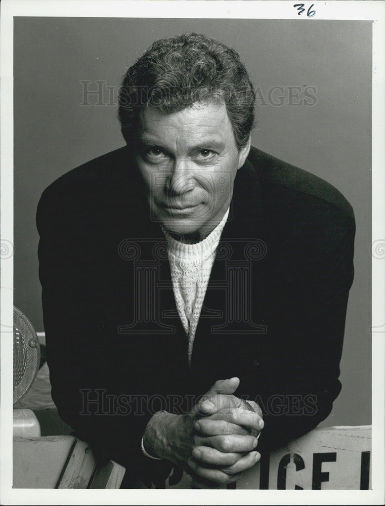 1989 Press Photo Actor William Shatner - Historic Images