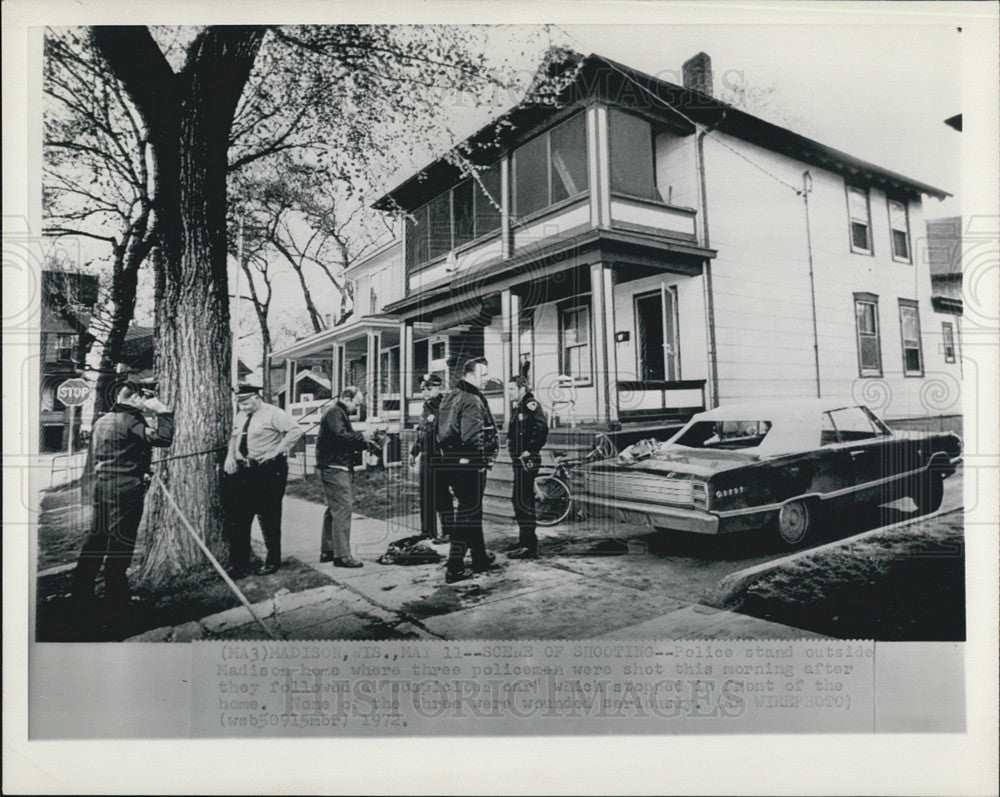 1972 Press Photo Madison Wisconsin Police Department - Historic Images