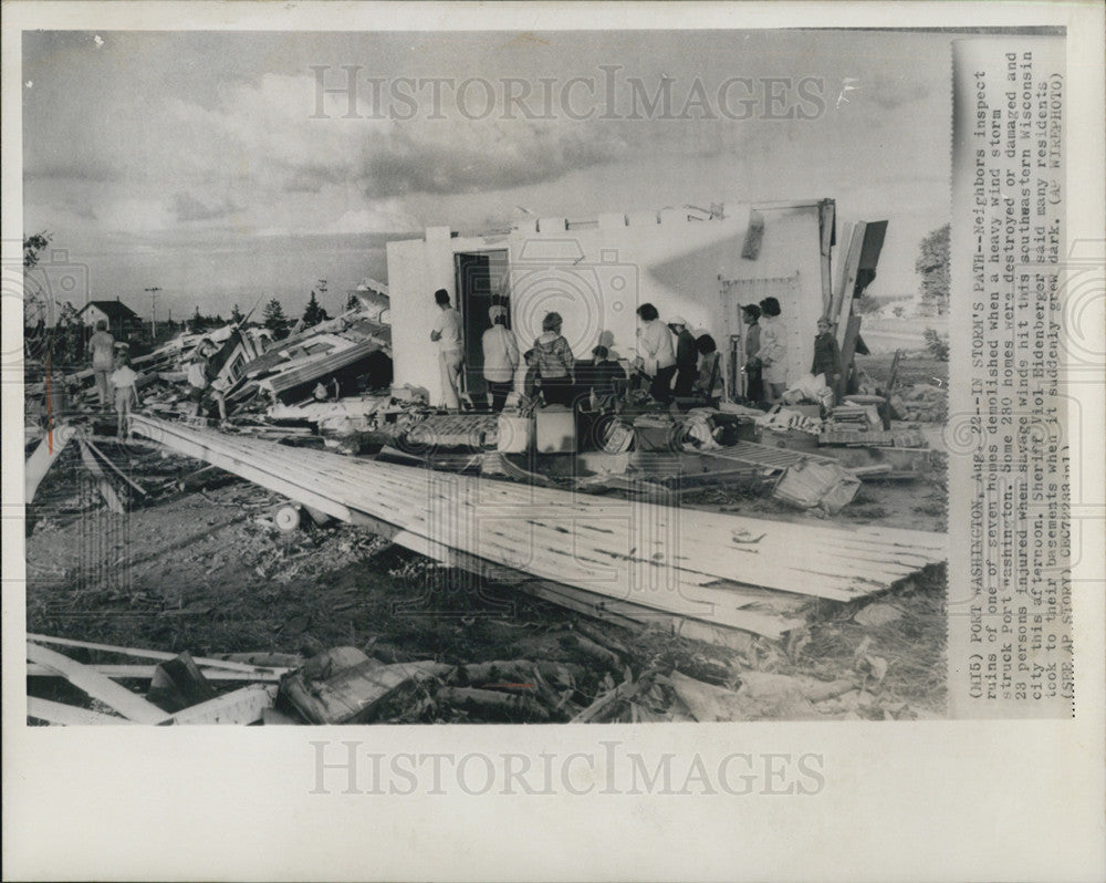 Press Photo Port Washington After Storm that Destroyed or Damaged 250 Homes - Historic Images