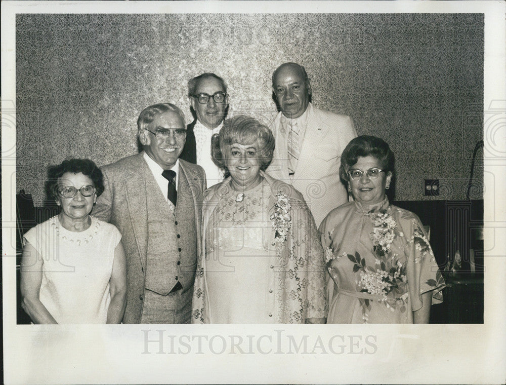 1980 Press Photo Italian-American Social Club new officers - Historic Images