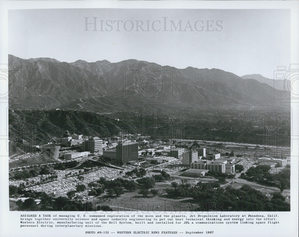 1967 Press Photo Jet Propulsion Laboratory in Pasedena Cailfornia - Historic Images