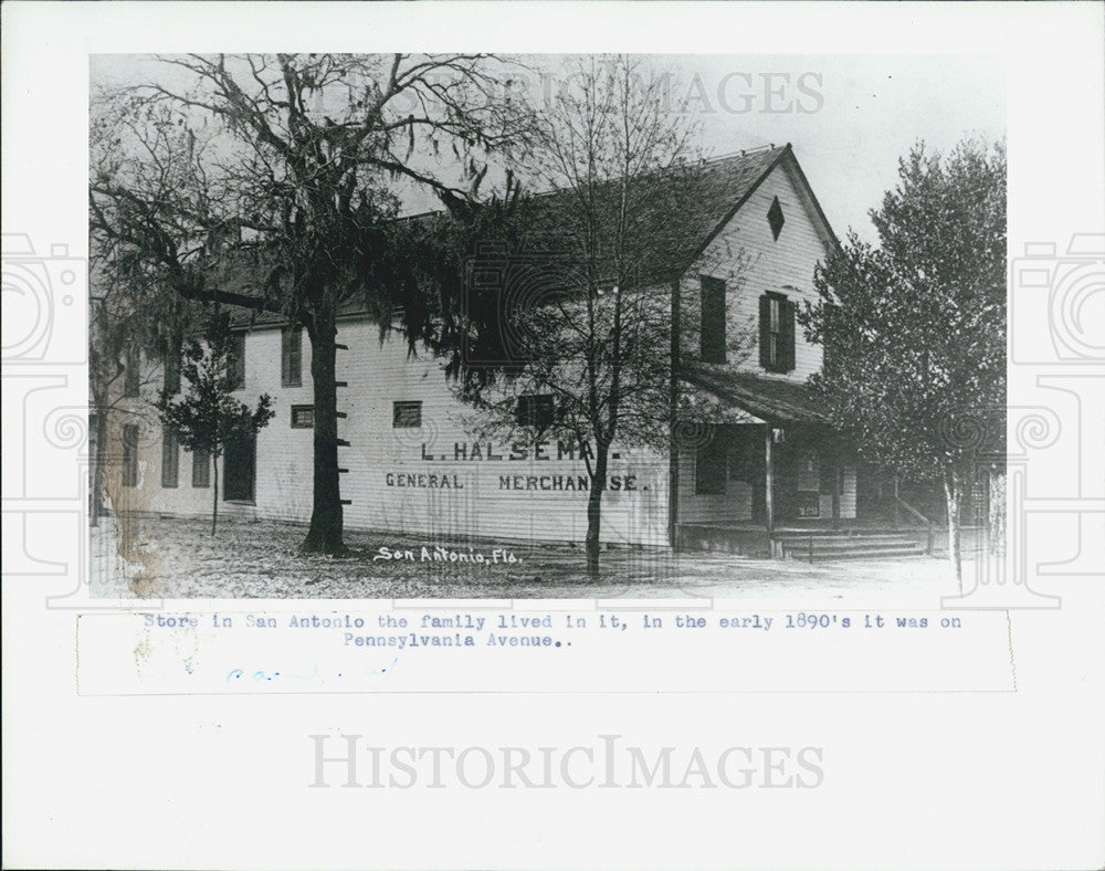 1987 Press Photo San Antonio Texas General Store At Turn Of Century - Historic Images