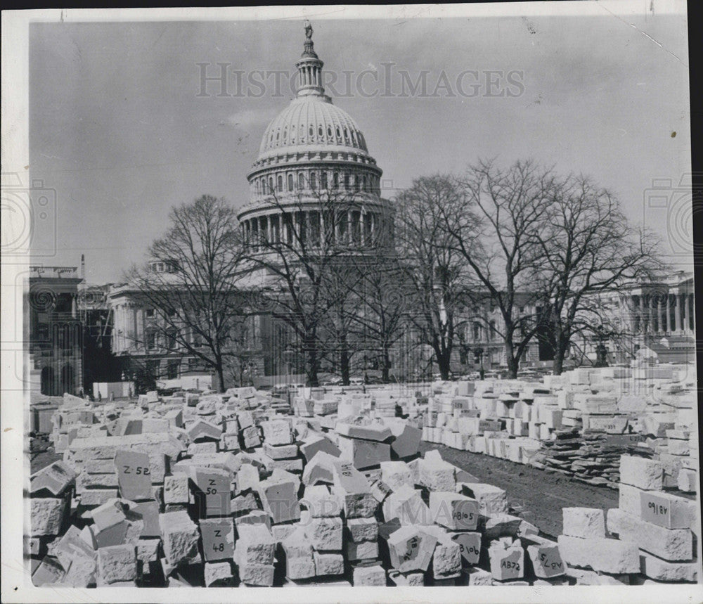 1959 Press Photo US Capitol Building Renovation - Historic Images