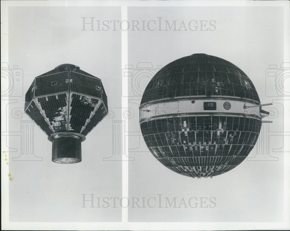 1968 Press Photo Initial Defense Satellite Communication System Diagram - Historic Images