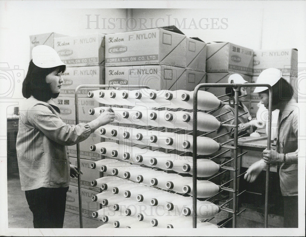 1965 Press Photo Nylon Production - Historic Images