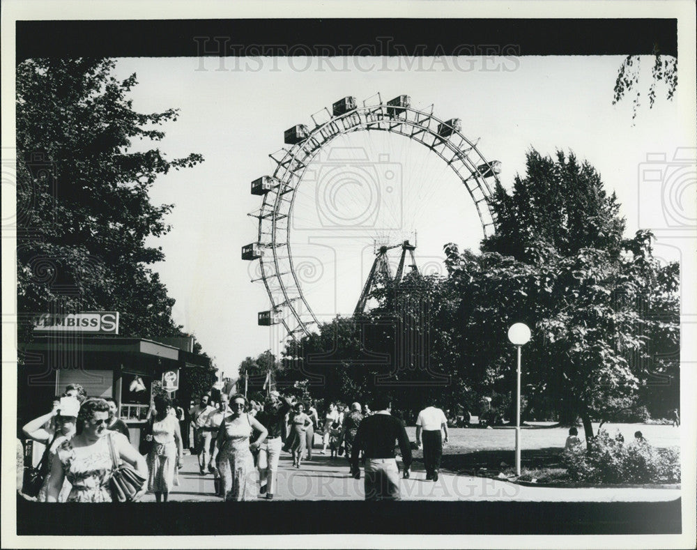 1981 Press Photo Worlds largest ferris wheel,the Prater in Vienna - Historic Images