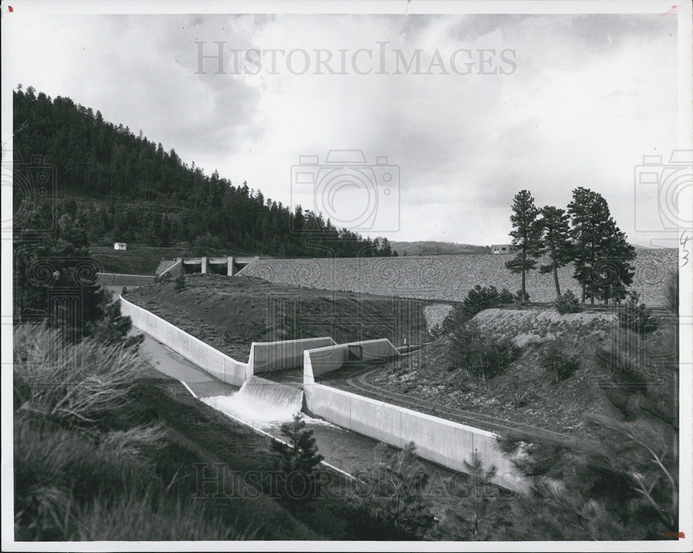 1961 Press Photo Valecito Reservoir Dam - Historic Images