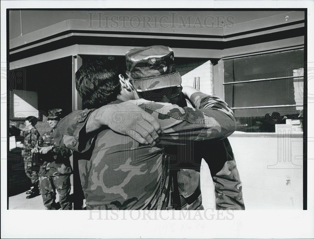 1990 Press Photo US Military in Middle East involvment - Historic Images