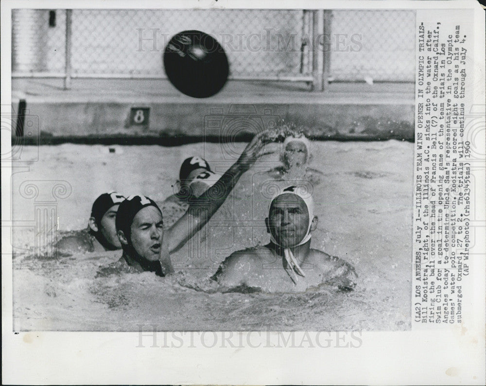 1960 Press Photo Bill Kooitra Olympics - Historic Images