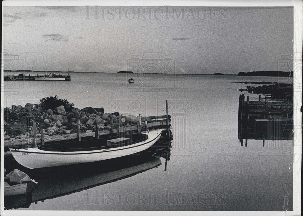 1971 Press Photo Waters of Peggy Cove In Canada&#39;s Nova Scotia That John Cabot - Historic Images