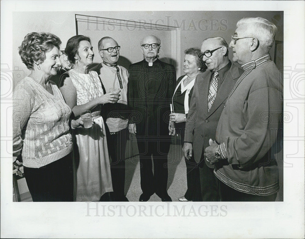 1981 Press Photo Ann Kopick, Olga Chernecky, Edward Chernecky, Rev Joseph Sinko - Historic Images