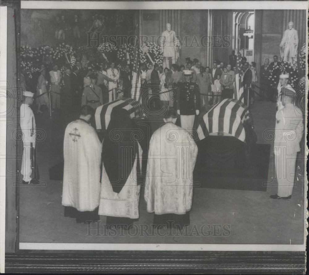 1958 Press Photo unkown Soldiers Funeral - Historic Images