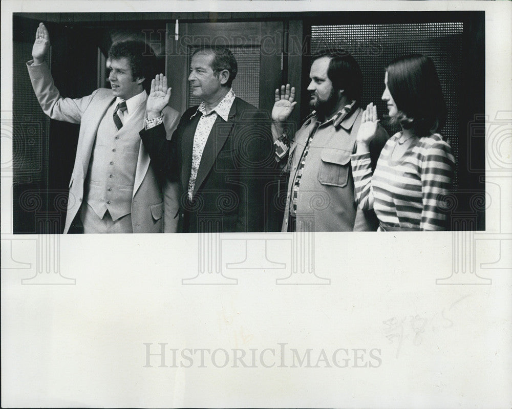 1977 Press Photo Belleair Beach High School New Council Members - Historic Images