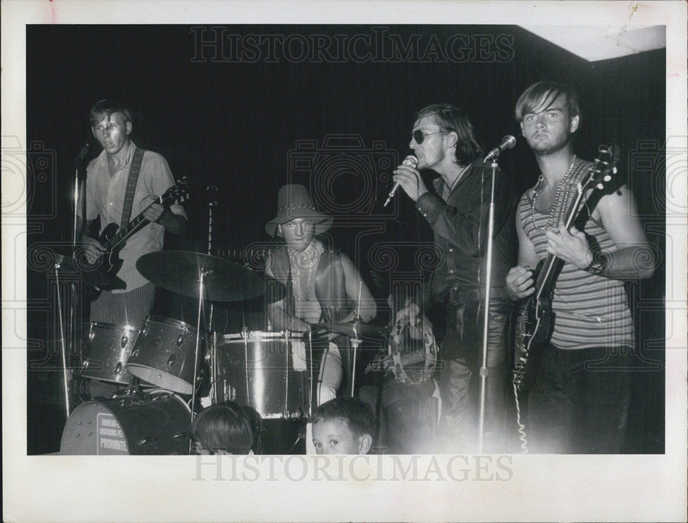 1970 Press Photo The Thunder Band Elsie &amp; Inge Mraz Tina Reuben and Lesa Reuben - Historic Images