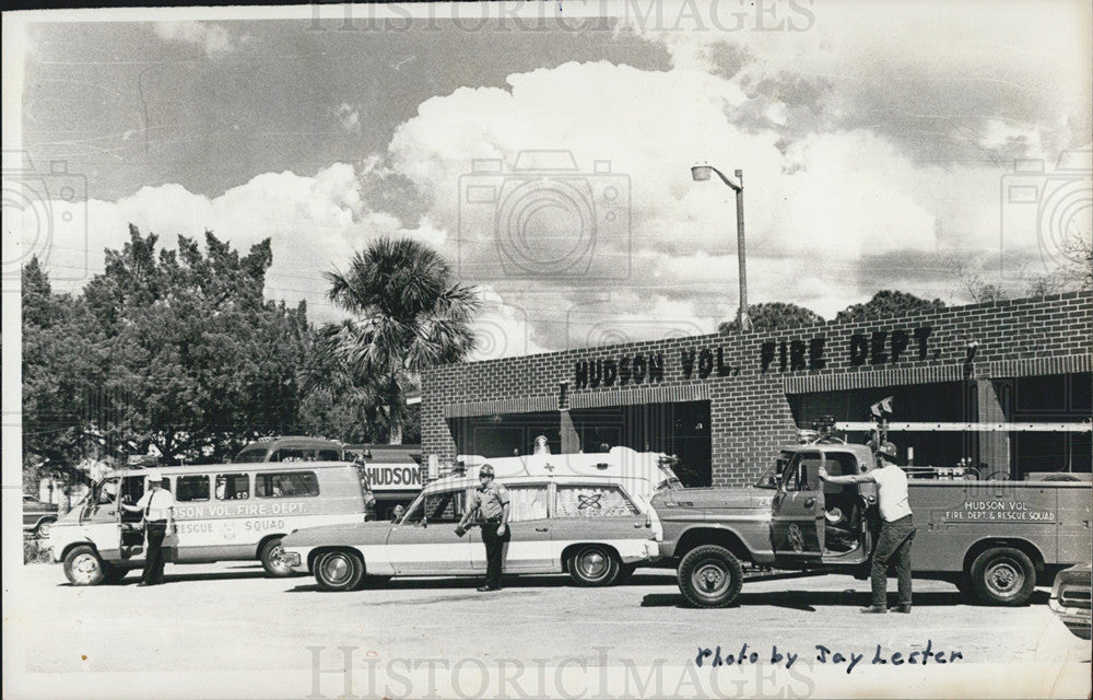 1974 Press Photo Hudson Volunteer Fire Department - Historic Images