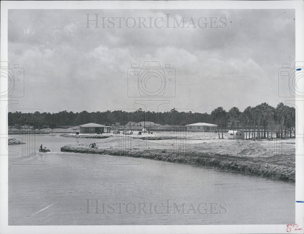 1967 Press Photo Hudson Beach Under Construction Gulf of Mexico - Historic Images