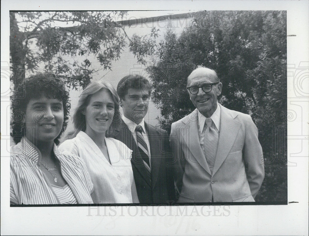 1984 Press Photo Scholarship Winners of Hudson Community Club - Historic Images