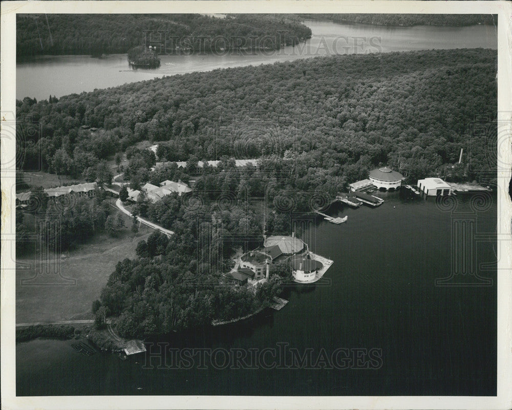 1980 Press Photo Aerial View Area Near Quebec City, Canda - Historic Images