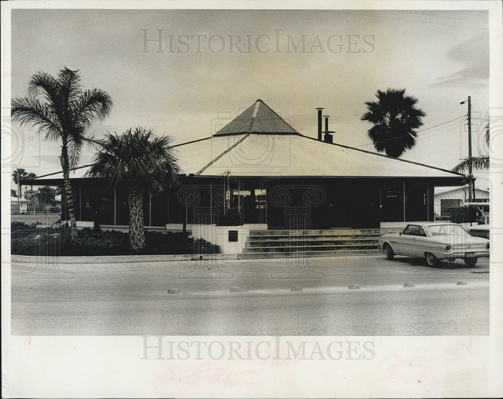 1965 Press Photo Exterior Of Belleair Beach Town hall In Florida - Historic Images