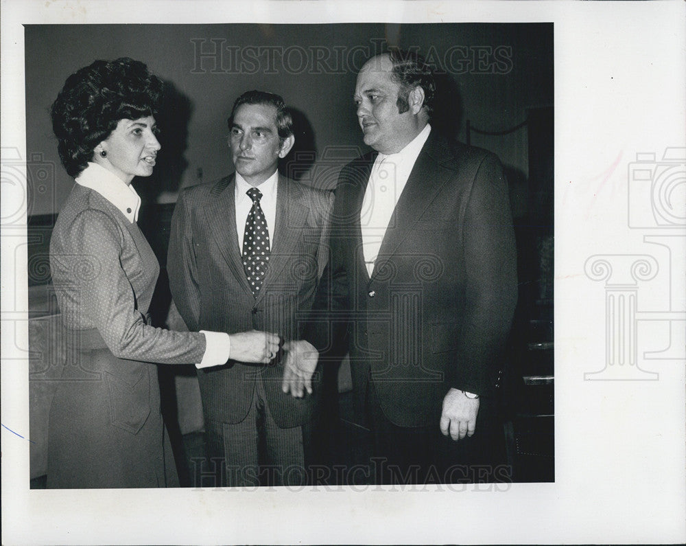 1974 Press Photo Belleair Florida Commissioners Mariani/Lodge/Judge Kovachevich - Historic Images