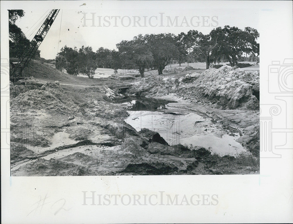 1973 Press Photo Belleview Biltmore Hotel Golf Course Renovations/Florida - Historic Images