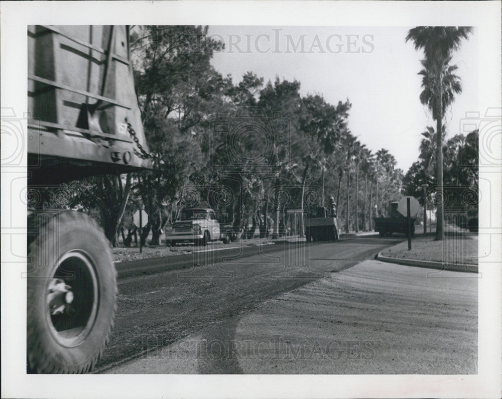 1964 Press Photo Belleair Streets Paved - Historic Images