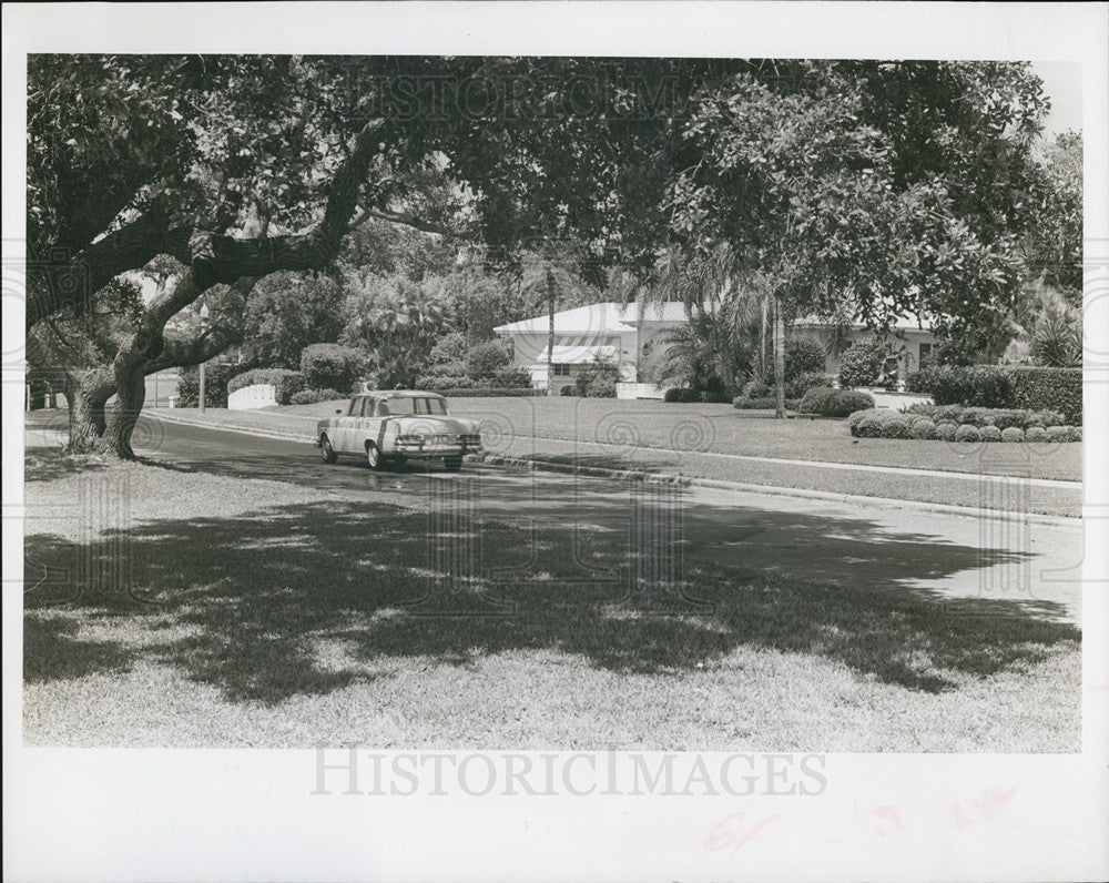 Press Photo Bayview Drive in Belleair - Historic Images