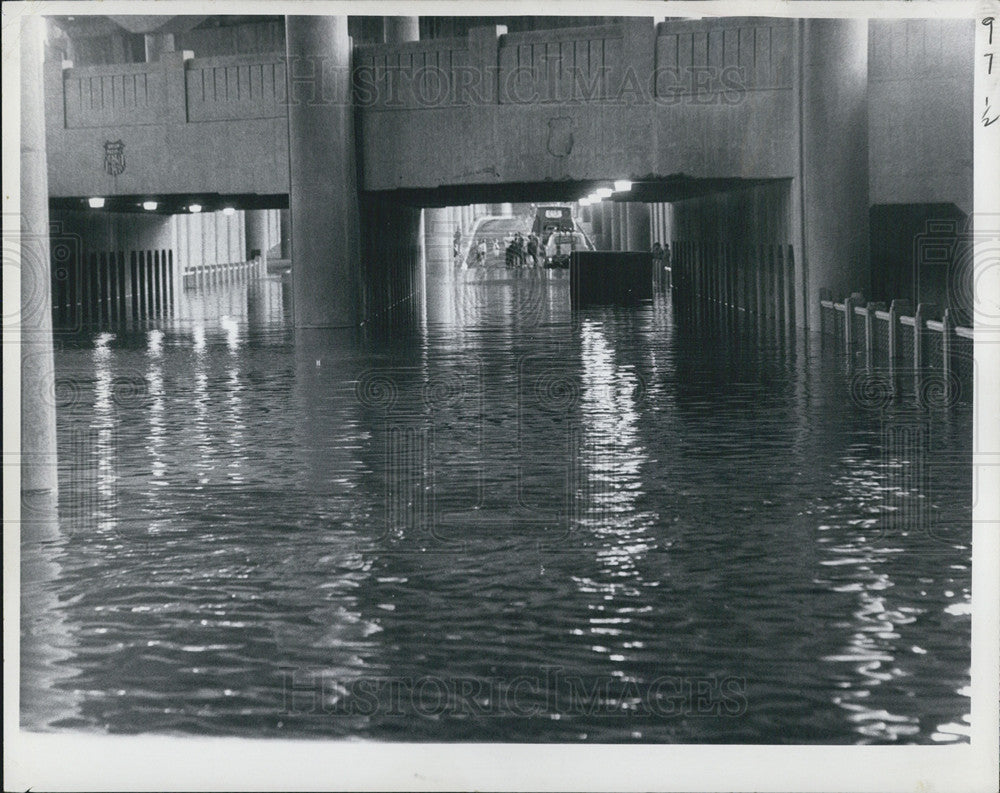 1968 Press Photo Roadways Flooded Denver - Historic Images