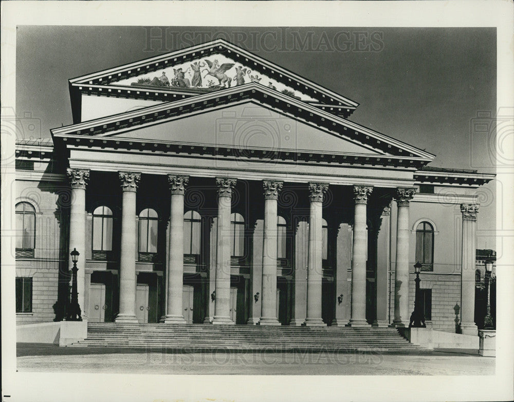 Press Photo Marienplatz City Hall Munich Germany - Historic Images