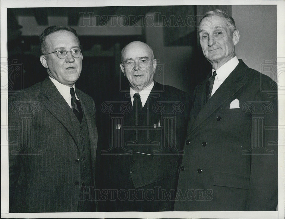 1936 Press Photo Charles Hagerty, Frank C. Jordan and Sen. William Gibbs Mcaddo - Historic Images