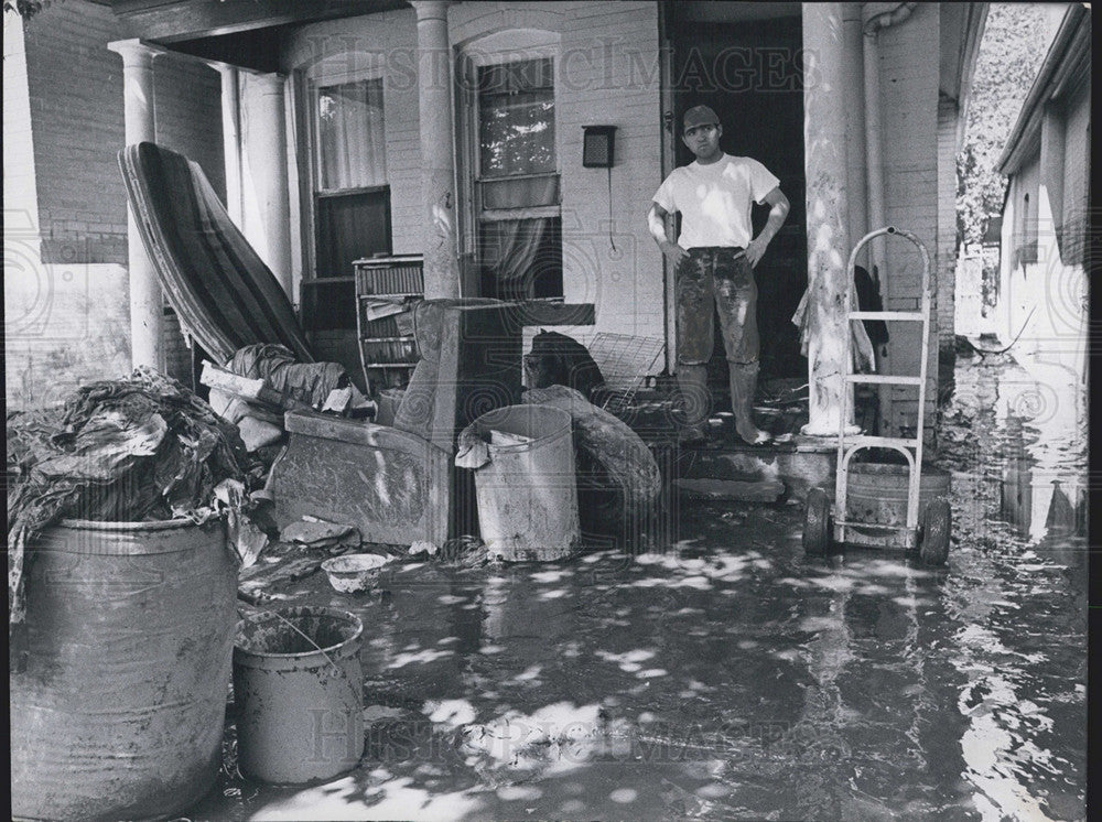 1965 Press Photo Flooding in Denver - Historic Images