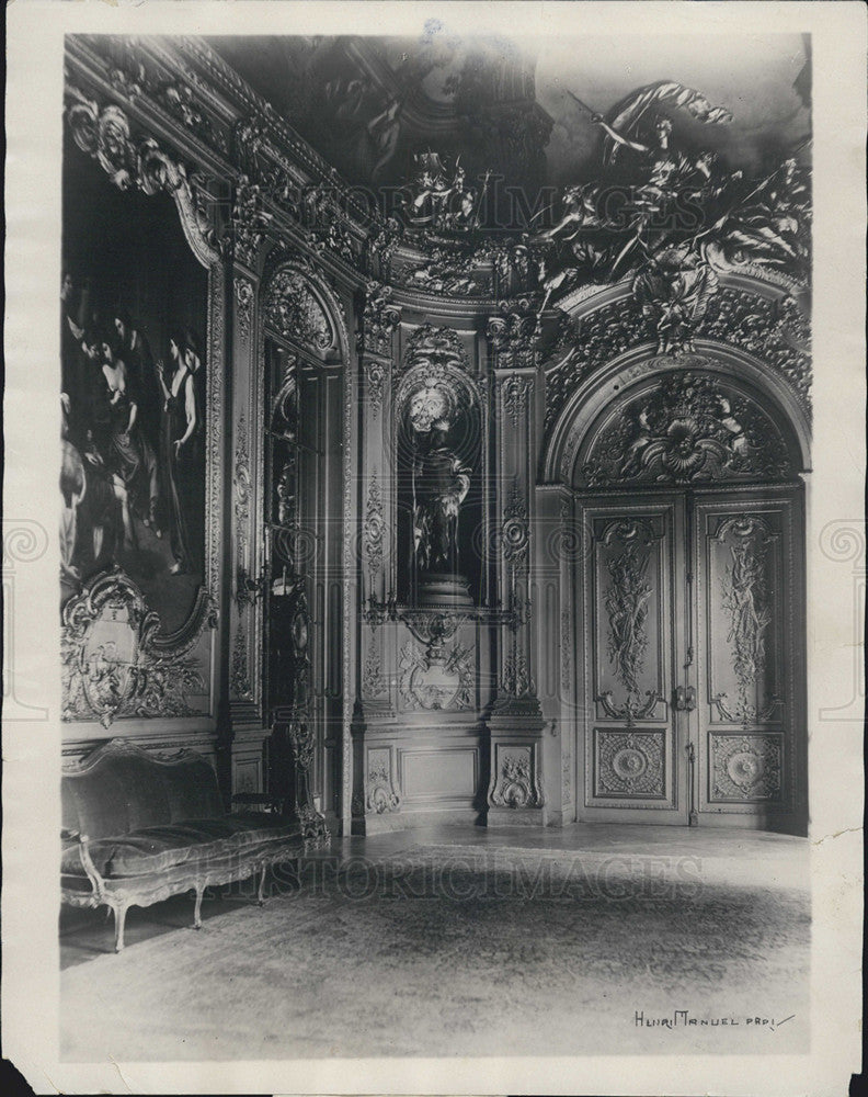 1923 Press Photo The Golden Gallery of the Bank of France - Historic Images