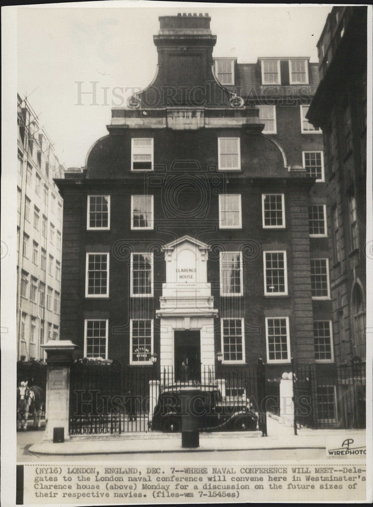 Press Photo Westminister&#39;s Clarence House In London England Where Delegates - Historic Images