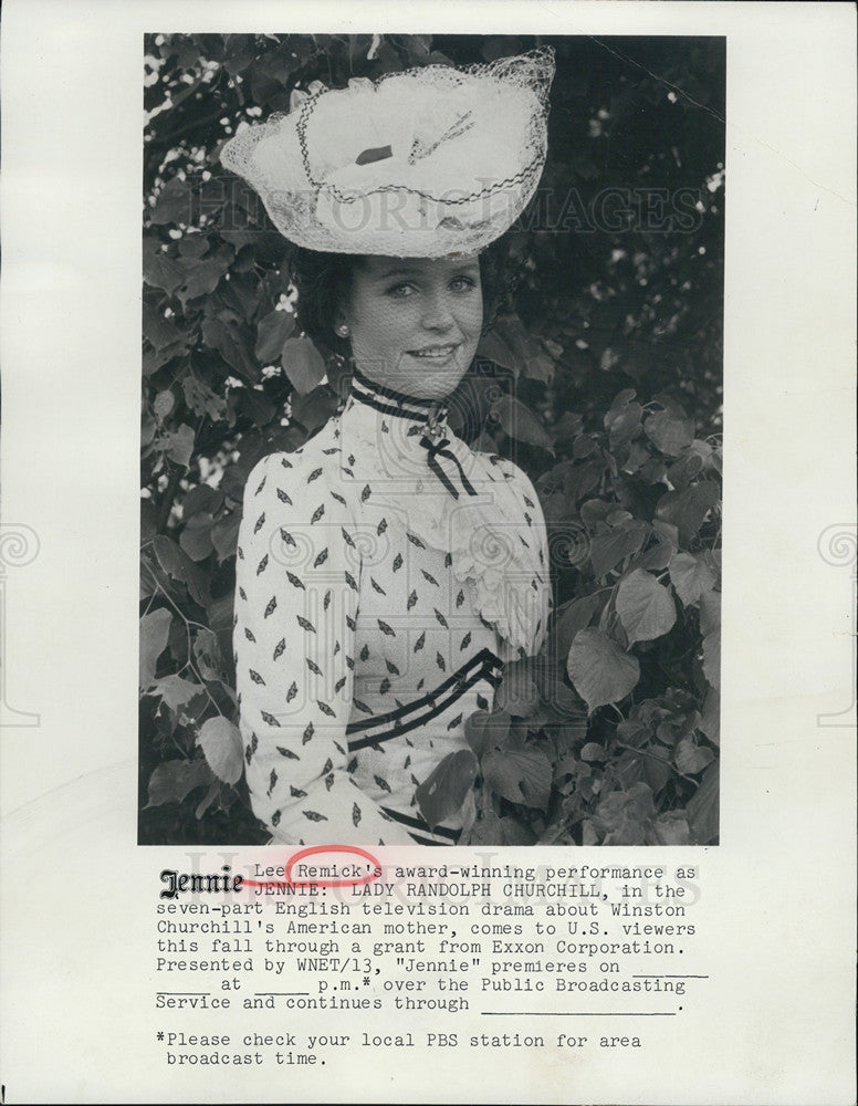 1975 Press Photo Lee Remick in &quot;Jennie&quot; - Historic Images