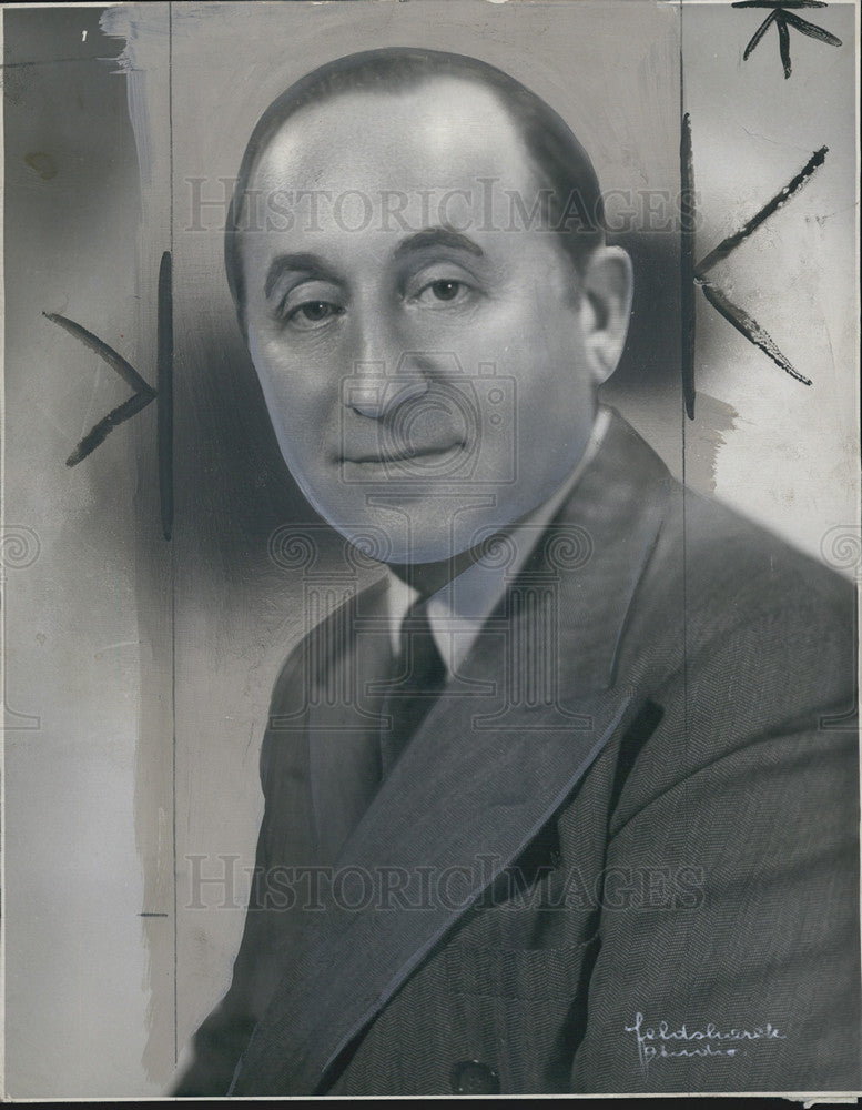 1962 Press Photo Balaban Theaters Founder A. J. Balaban Portrait - Historic Images
